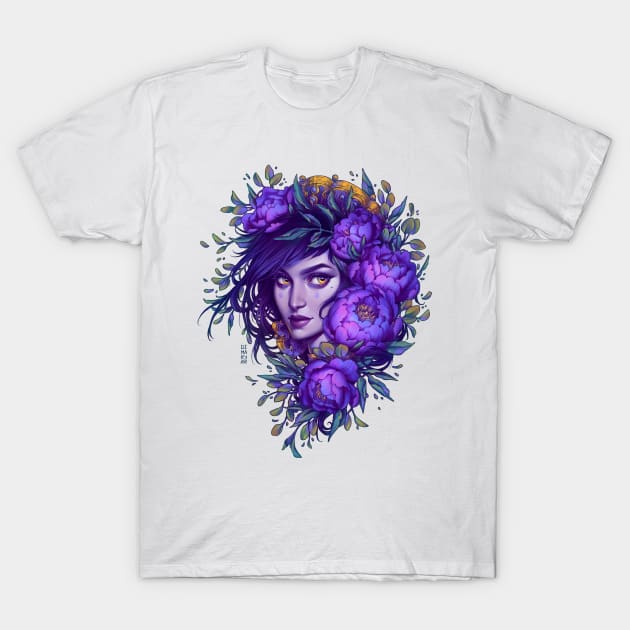 Purple Witch T-Shirt by Dimary